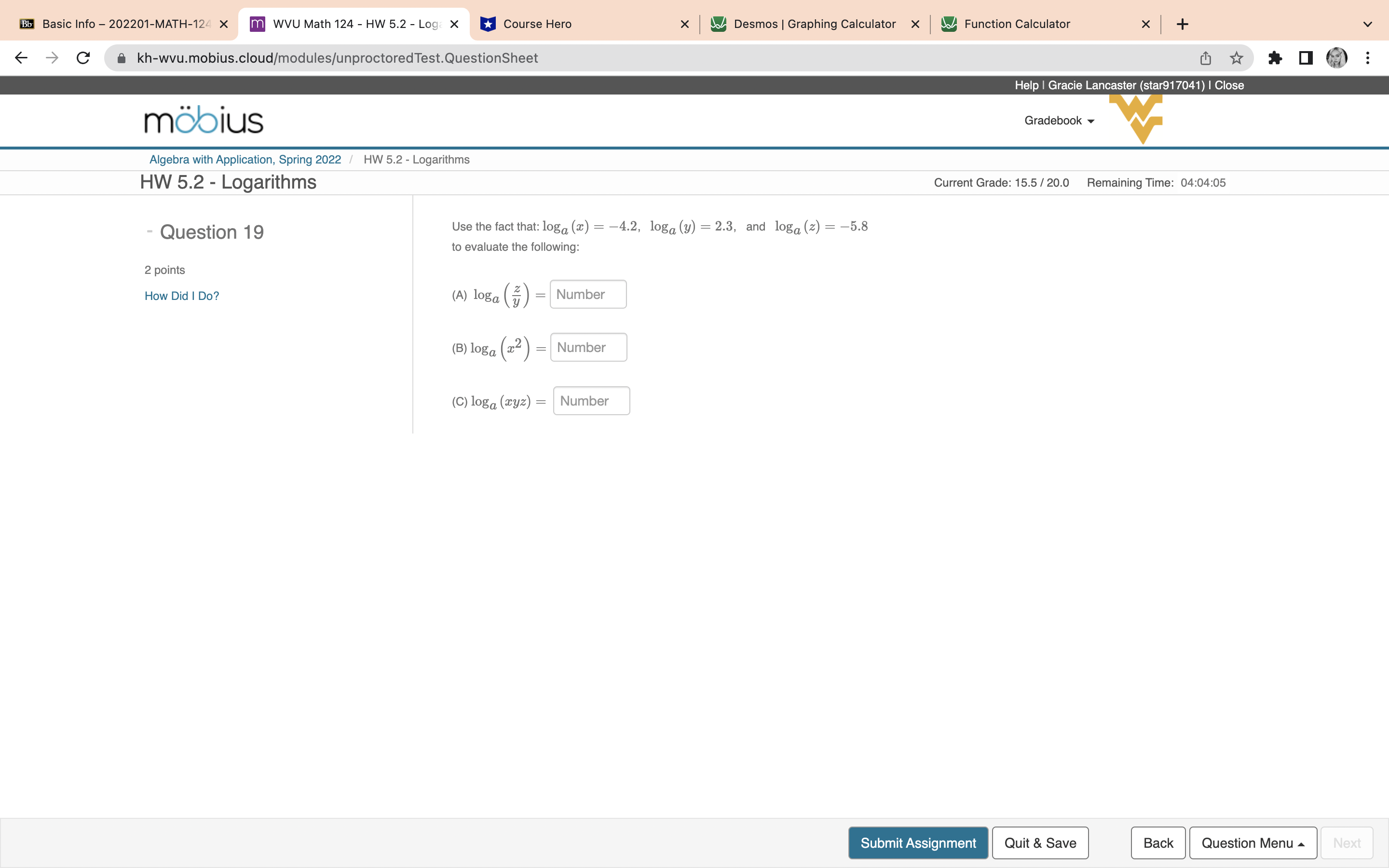 needing help with these two Bb Basic Info -