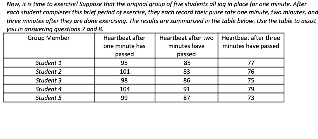 Now, it is time to exercise! Suppose that the