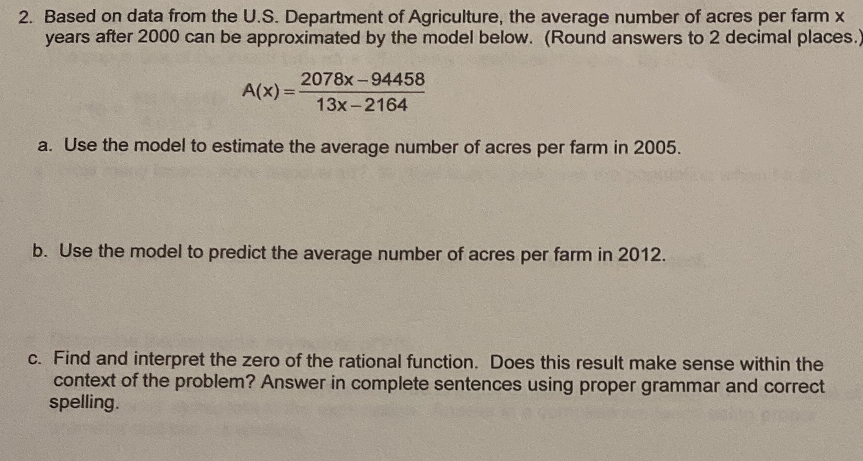 2. Based on data from the U.S. Department of