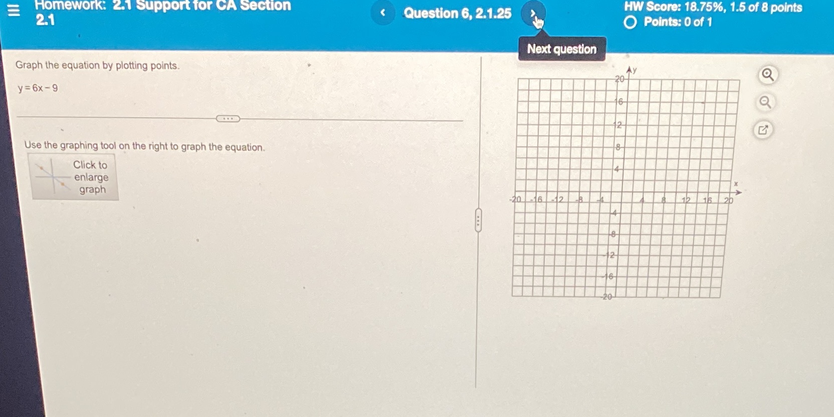 Homework: 2.1 Support for CA Section HW Score: