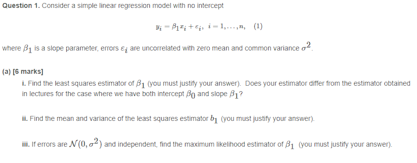 Could You Explain how to do questions (a) i, ii ,