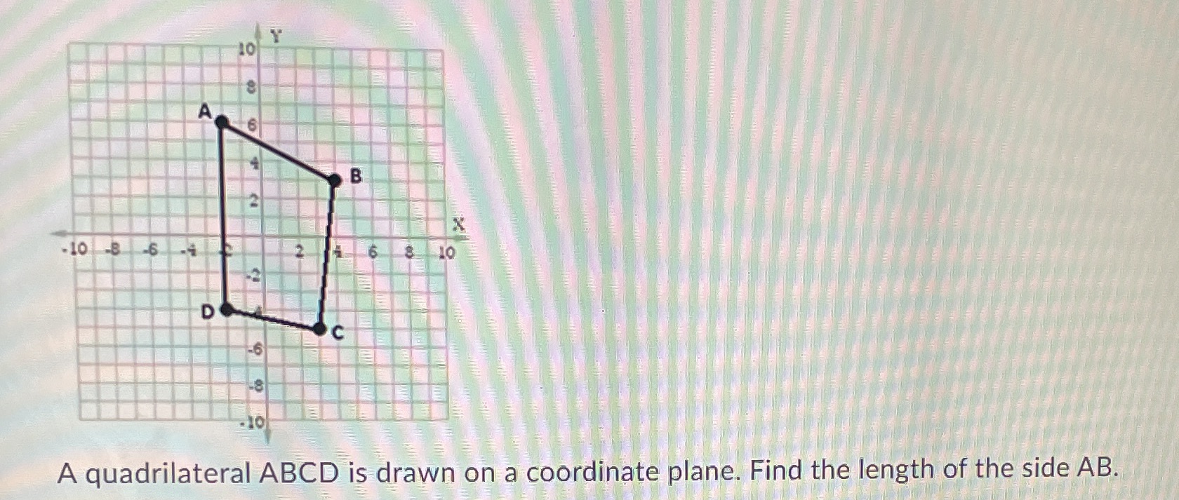 10 A 6 B -10 8 6 -4 16 10 D C -6 -8 .10 A