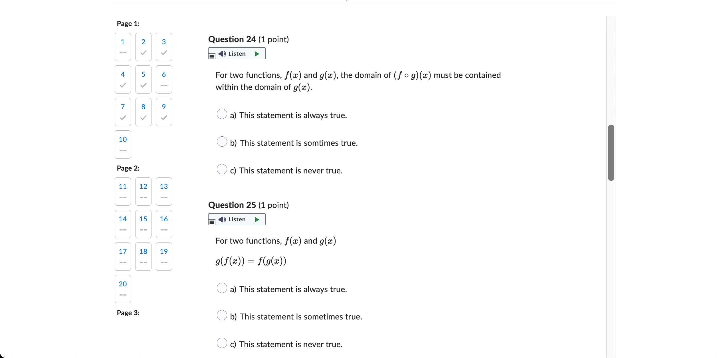 ' 1 ' 2 ' ' 3 ' Question 24 (1