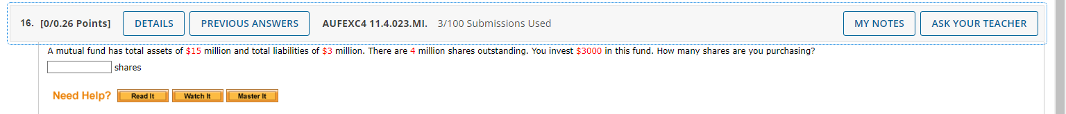 10. [0/0.26 Points] DETAILS PREVIOUS ANSWERS