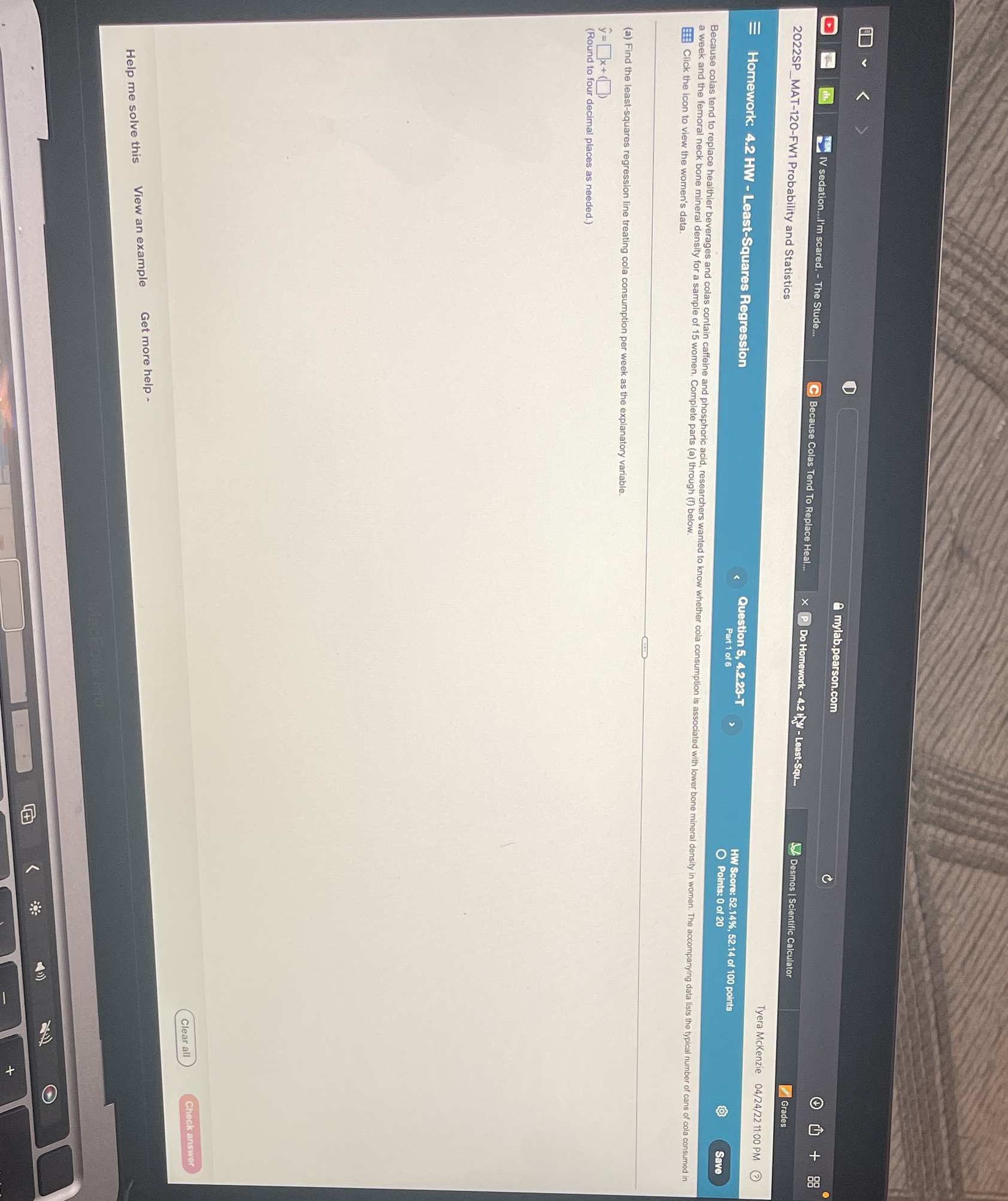 A mylab.pearson.com TSH IV sedation..I'm