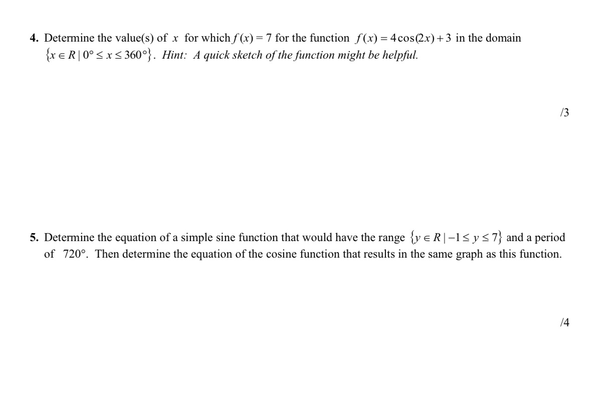 Please answer 4 and 5 thank you 4. Determine the