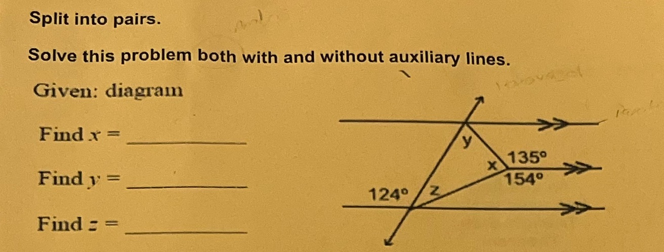 Es de geometra Split into pairs. Solve this