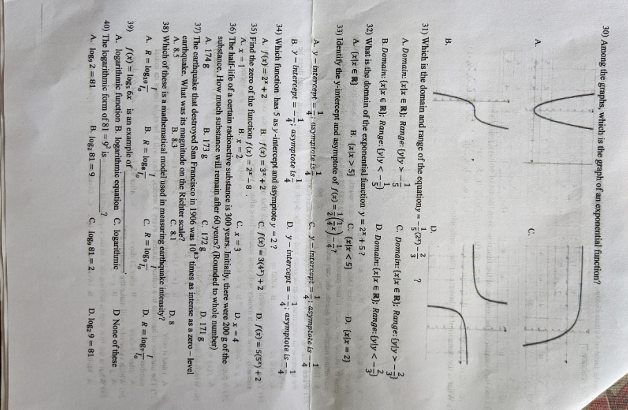 need answer from question 36 to 40 and