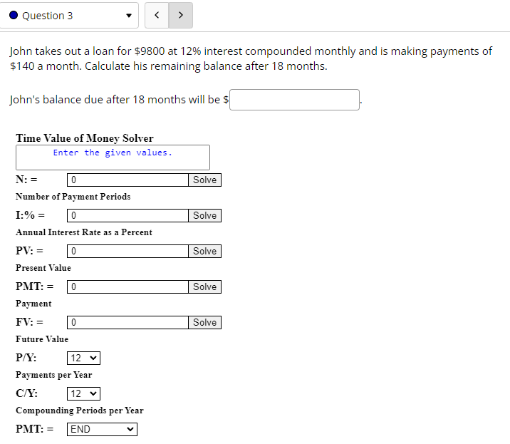 Question 1 John is 35 years old and wants to have