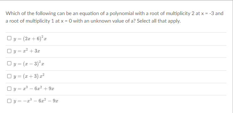 Which of the following can be an equation of a