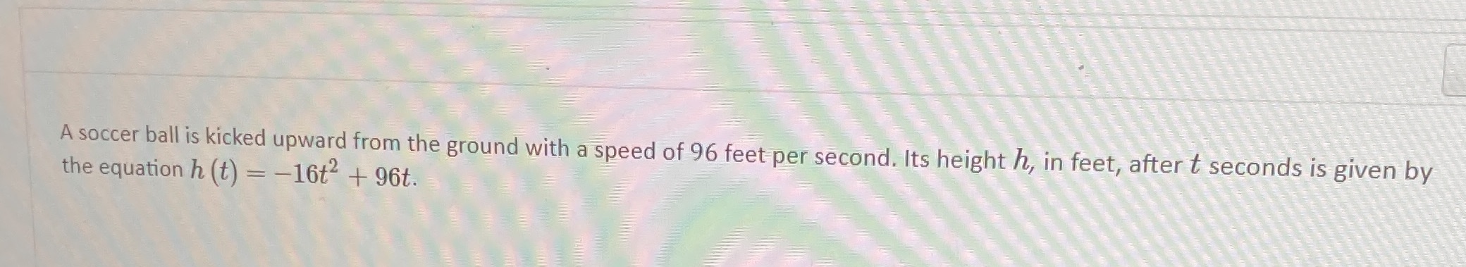 A soccer ball is kicked upward from the ground