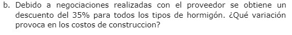 b. Debido a negociaciones realizadas con el