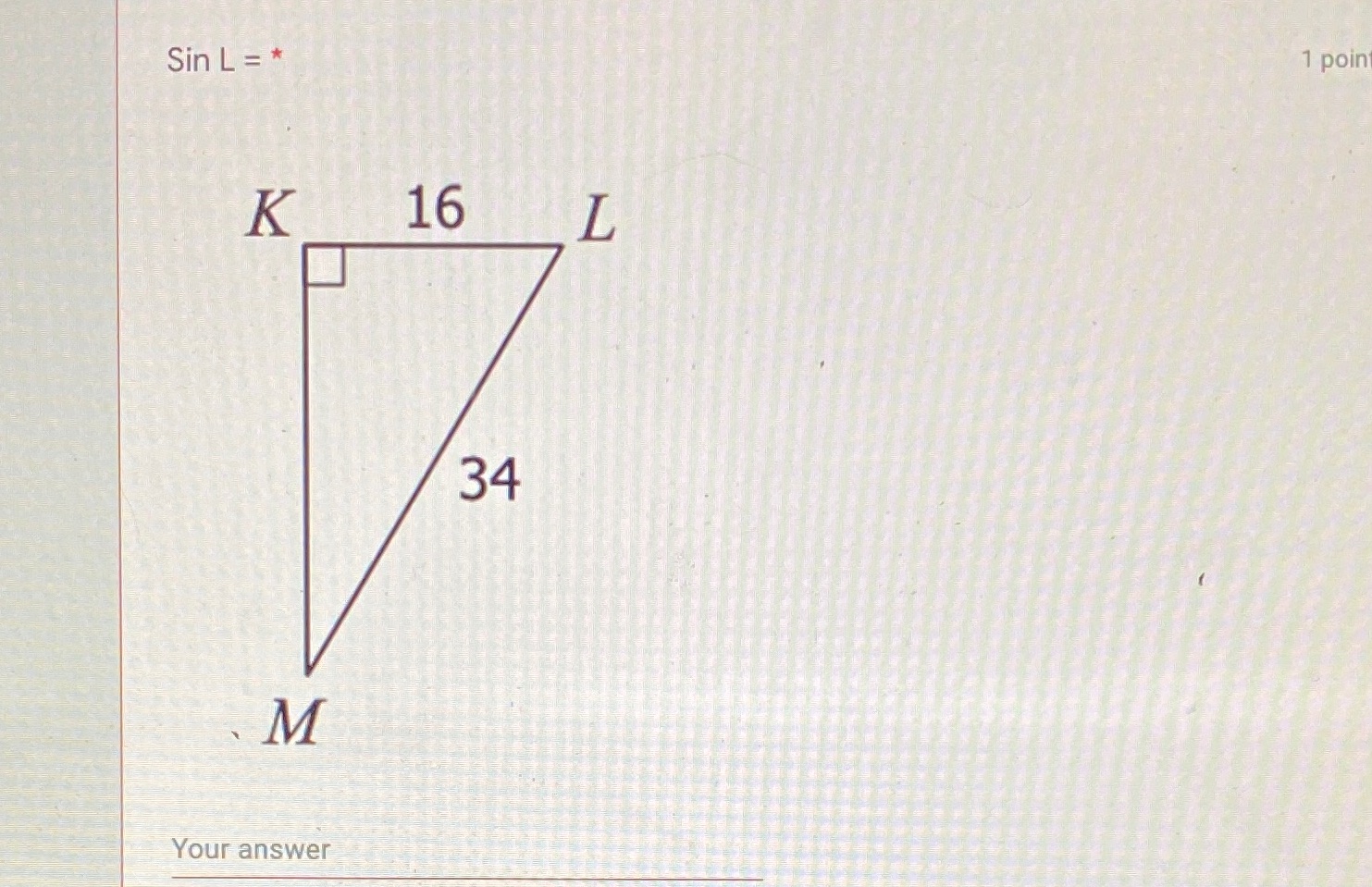 Use pythagorean to solve for missing side then
