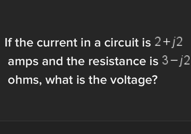 What is the voltage? . '1 If the current in