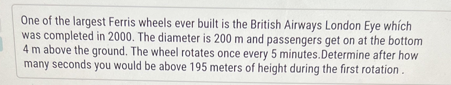at One of the largest Ferris wheels ever built is
