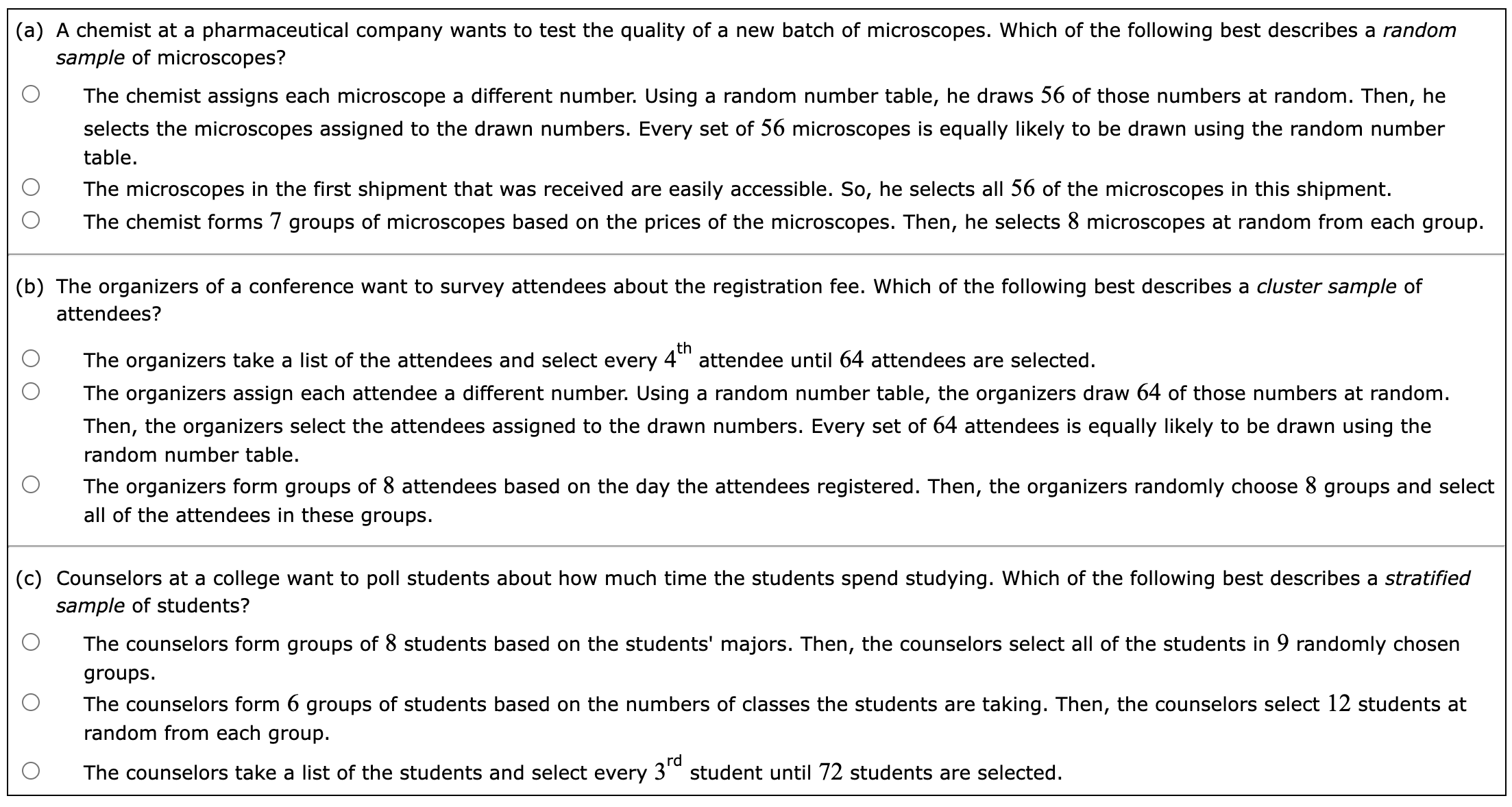 (a) A chemist at a pharmaceutical company wants