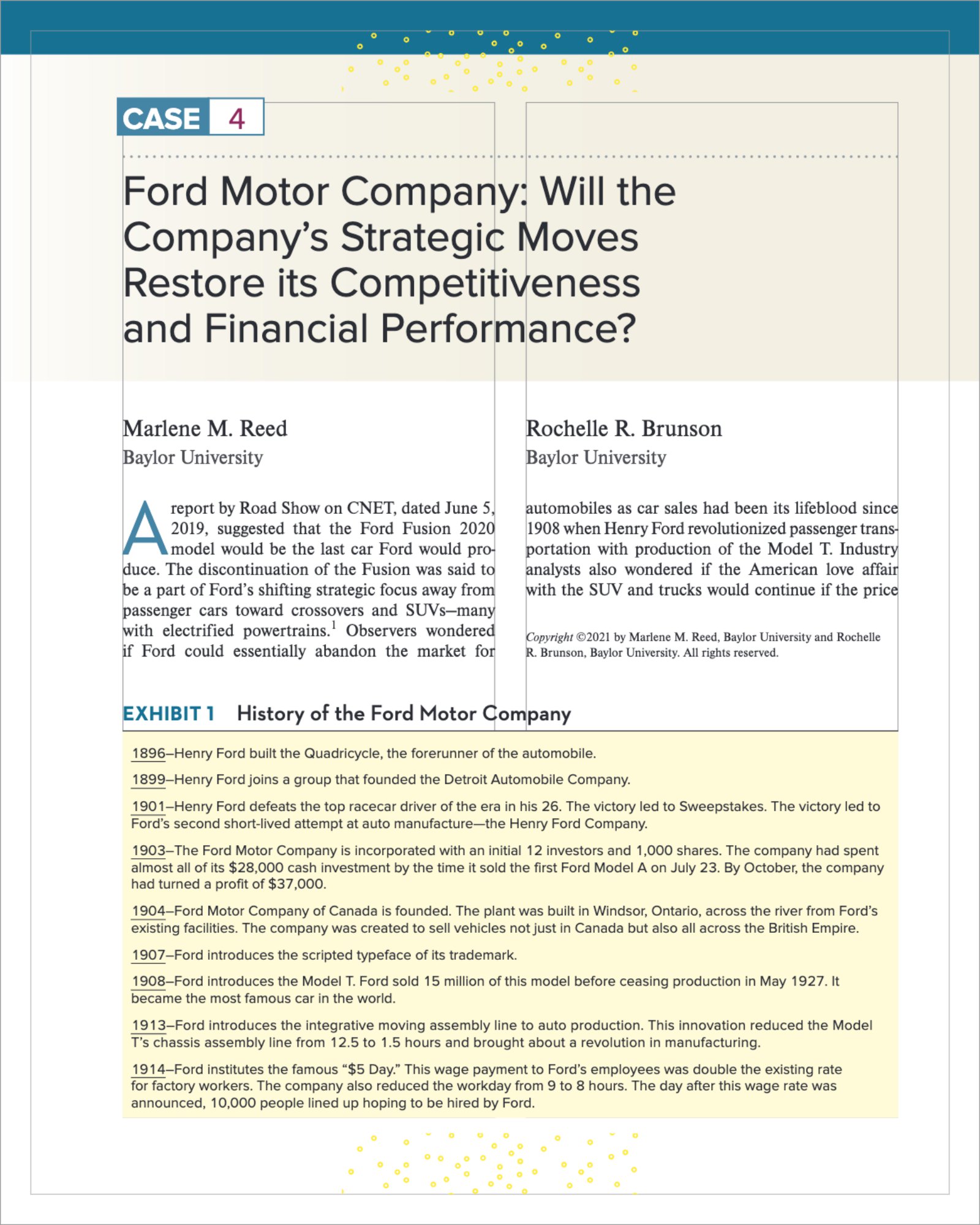 Use point form to cover the following in one