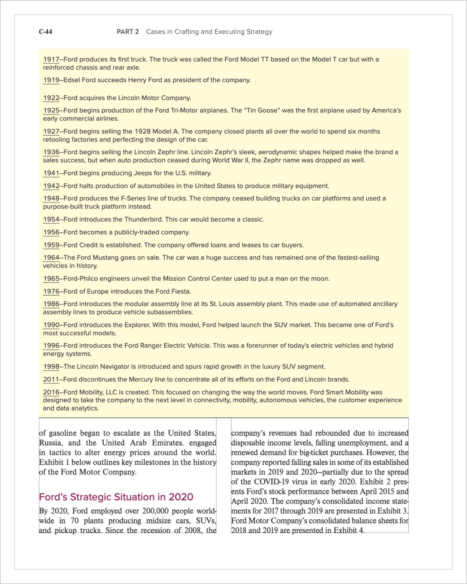 Use point form to cover the following in one