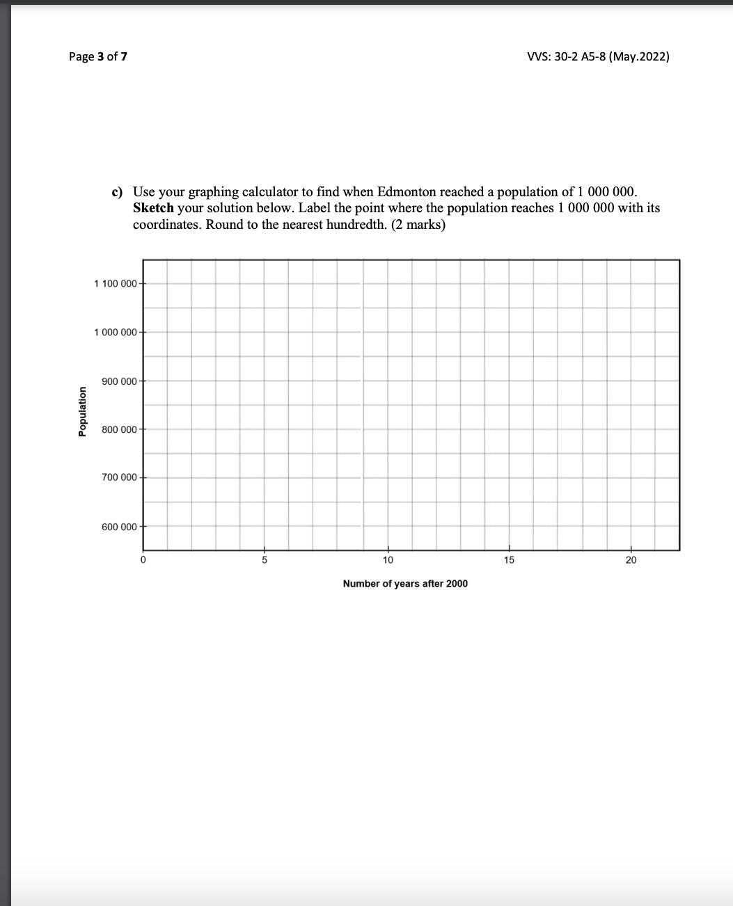 Math 30-2: Units 5 - 8 Regression Assignment
