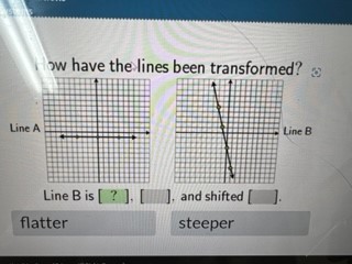 low have the lines been transformed? Line A Line