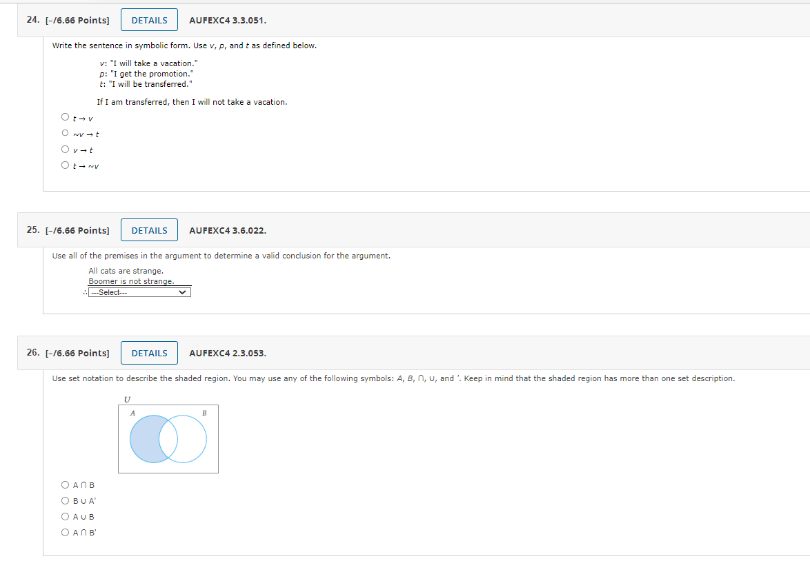 24. [-/6.66 Points] DETAILS AUFEXC4 3.3.051.