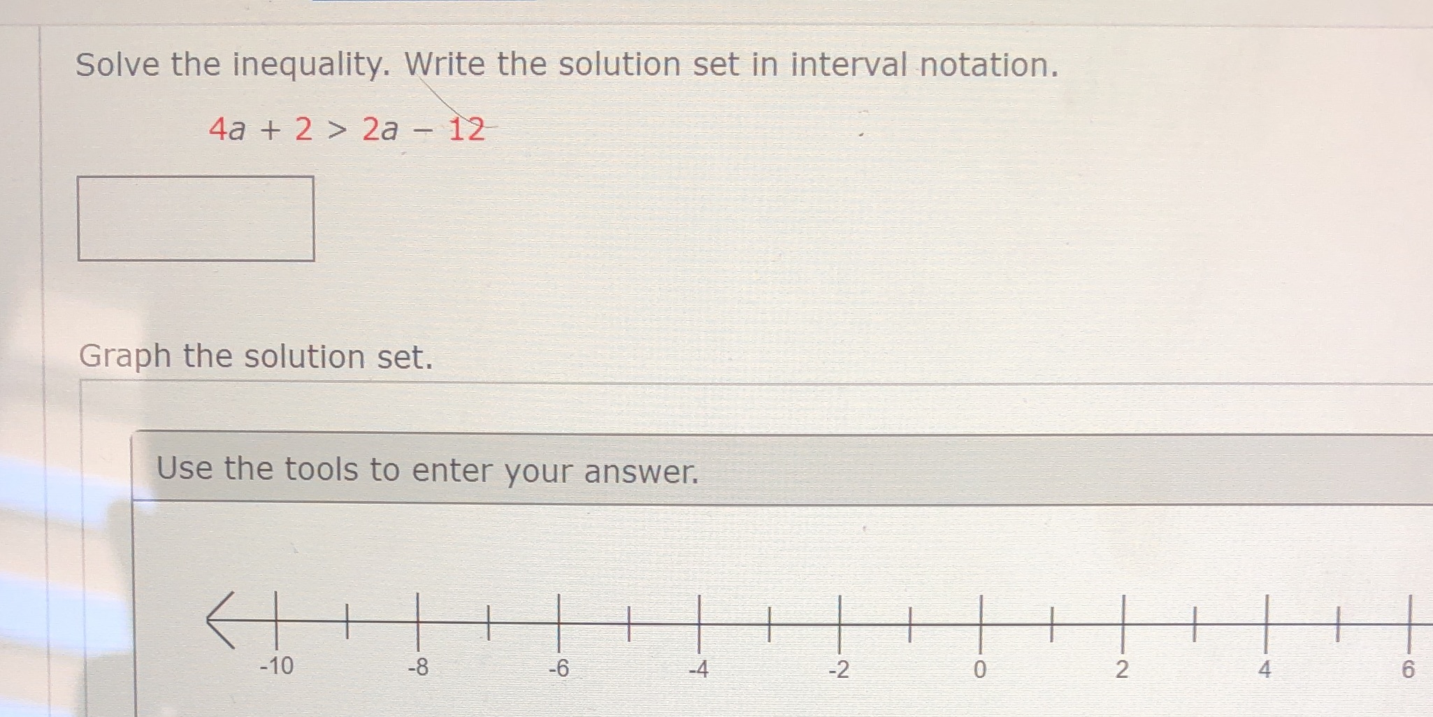 Solve the inequality then please graph the
