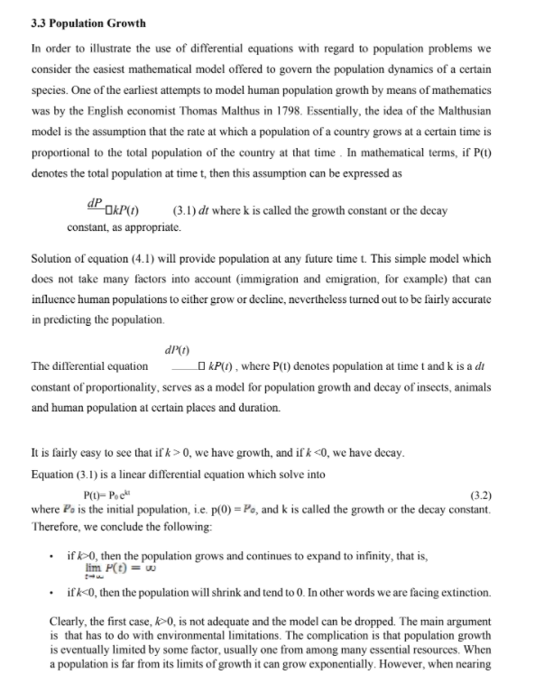 Differential Equations MATLAB Project: Relating