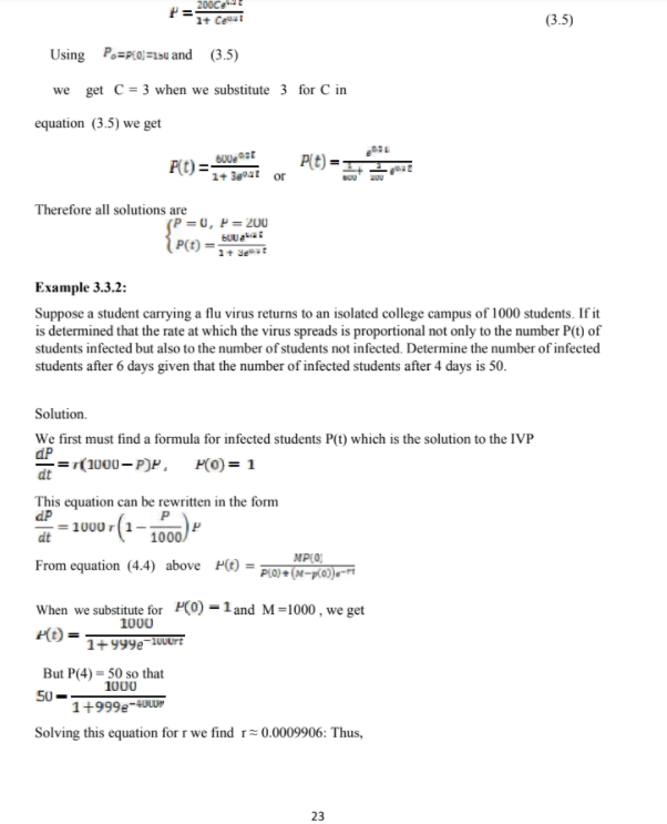 Differential Equations MATLAB Project: Relating