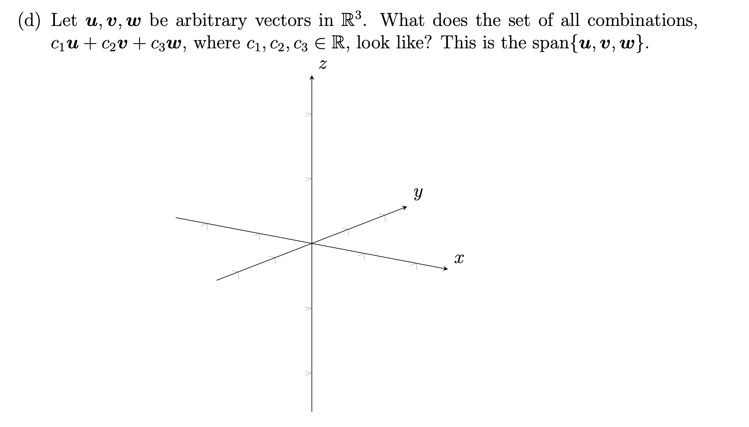 answer the question in the picture (d) Let u, v,