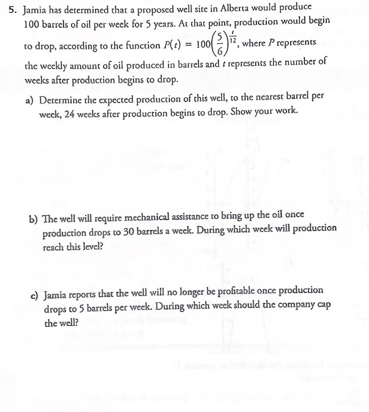 5. Jamia has determined that a proposed well site
