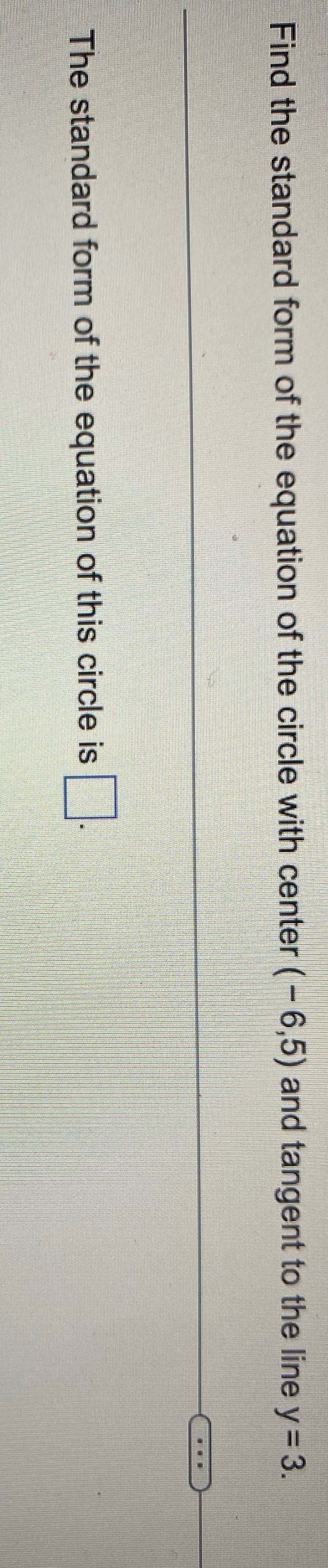 Find the standard form of the equation of the