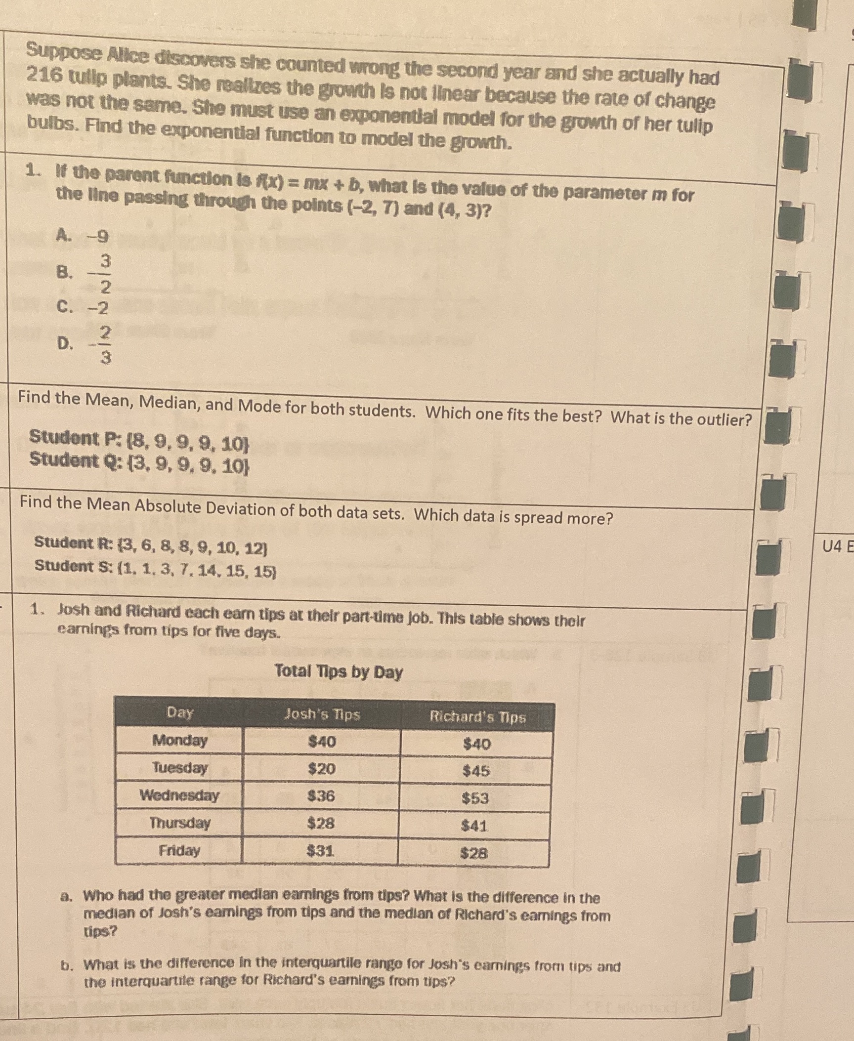 Suppose Alice discovers she counted wrong the