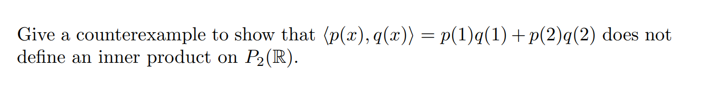 How to find a counterexample of this? Give a