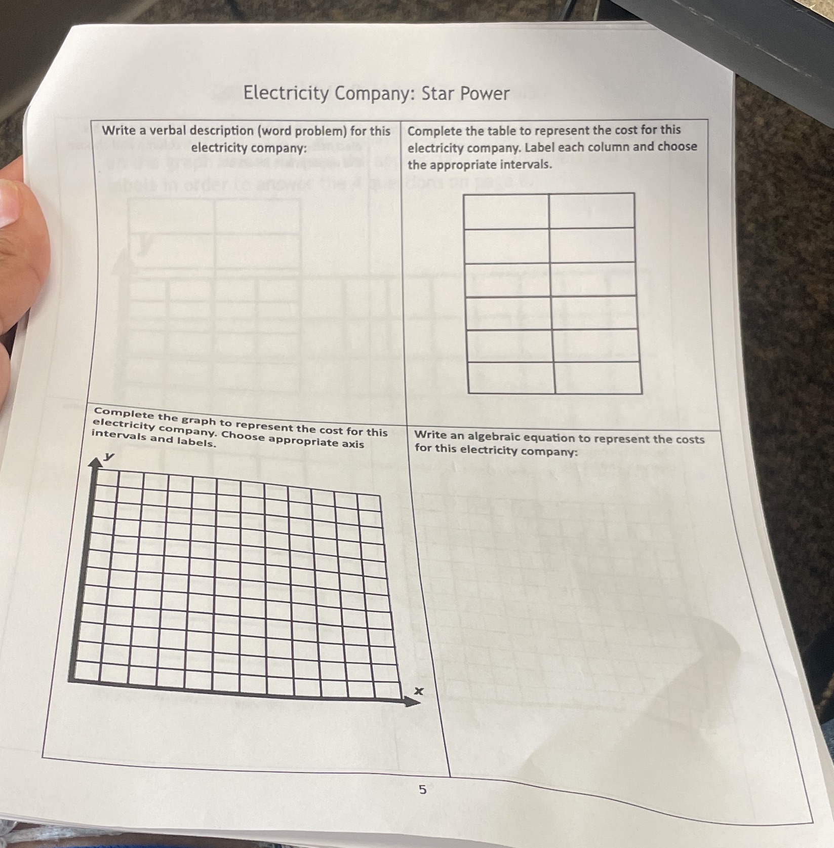 Electricity Company: Star Power Complete the