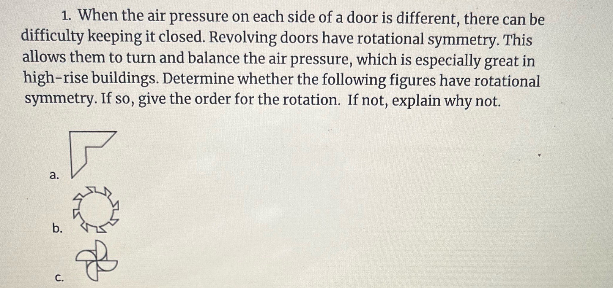Please help! 1. When the air pressure on each