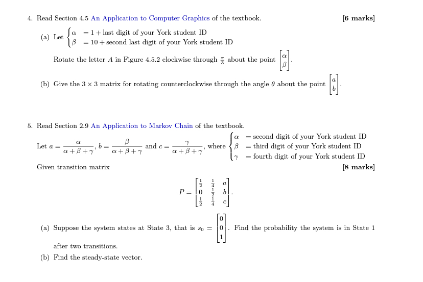 4. Read Section 4.5 An Application to Computer