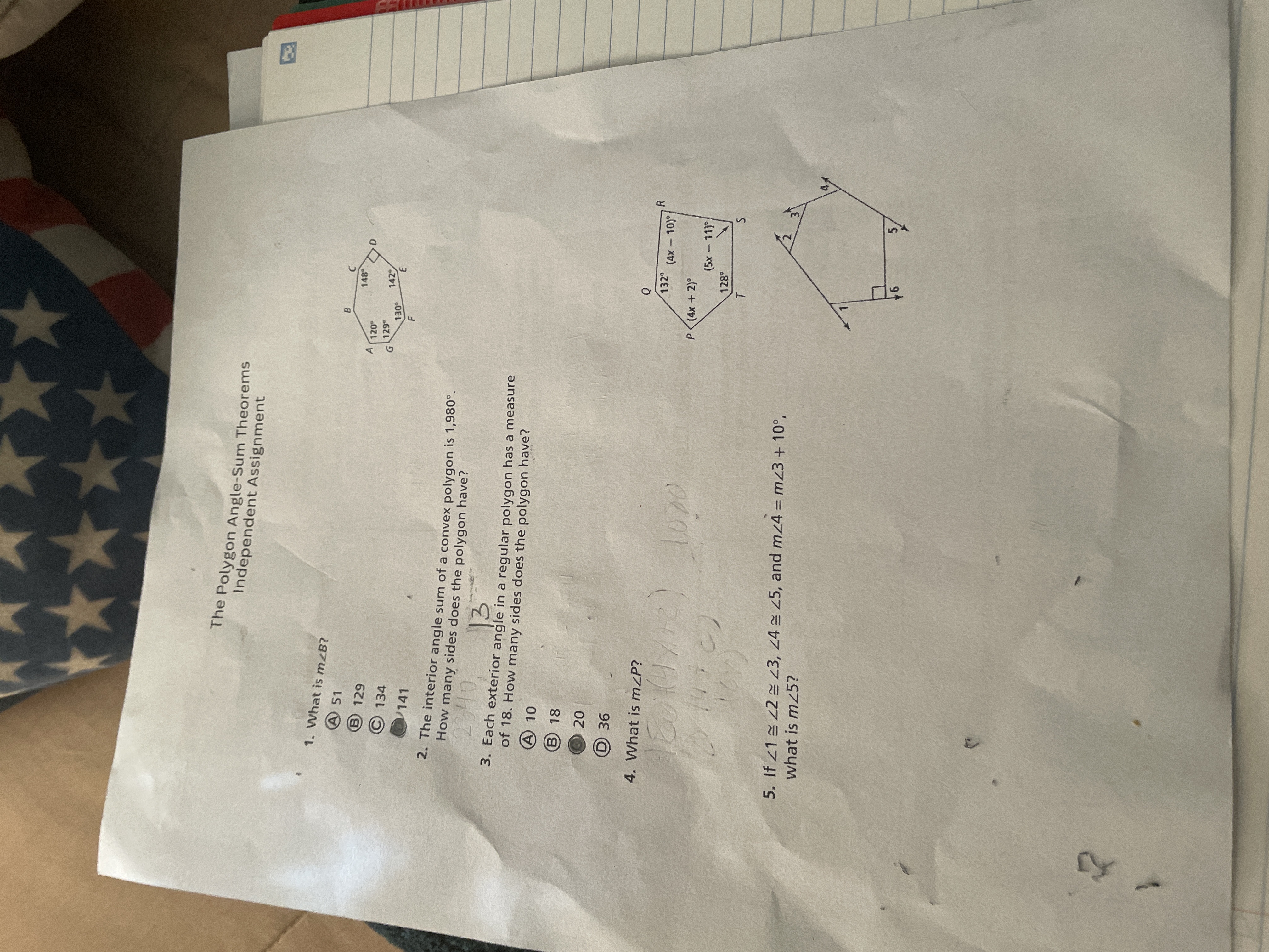 The Polygon Angle-Sum Theorems Independent