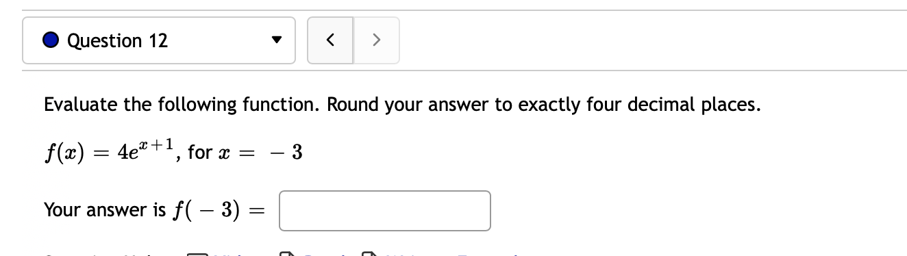 0 Question 12 v <  style=