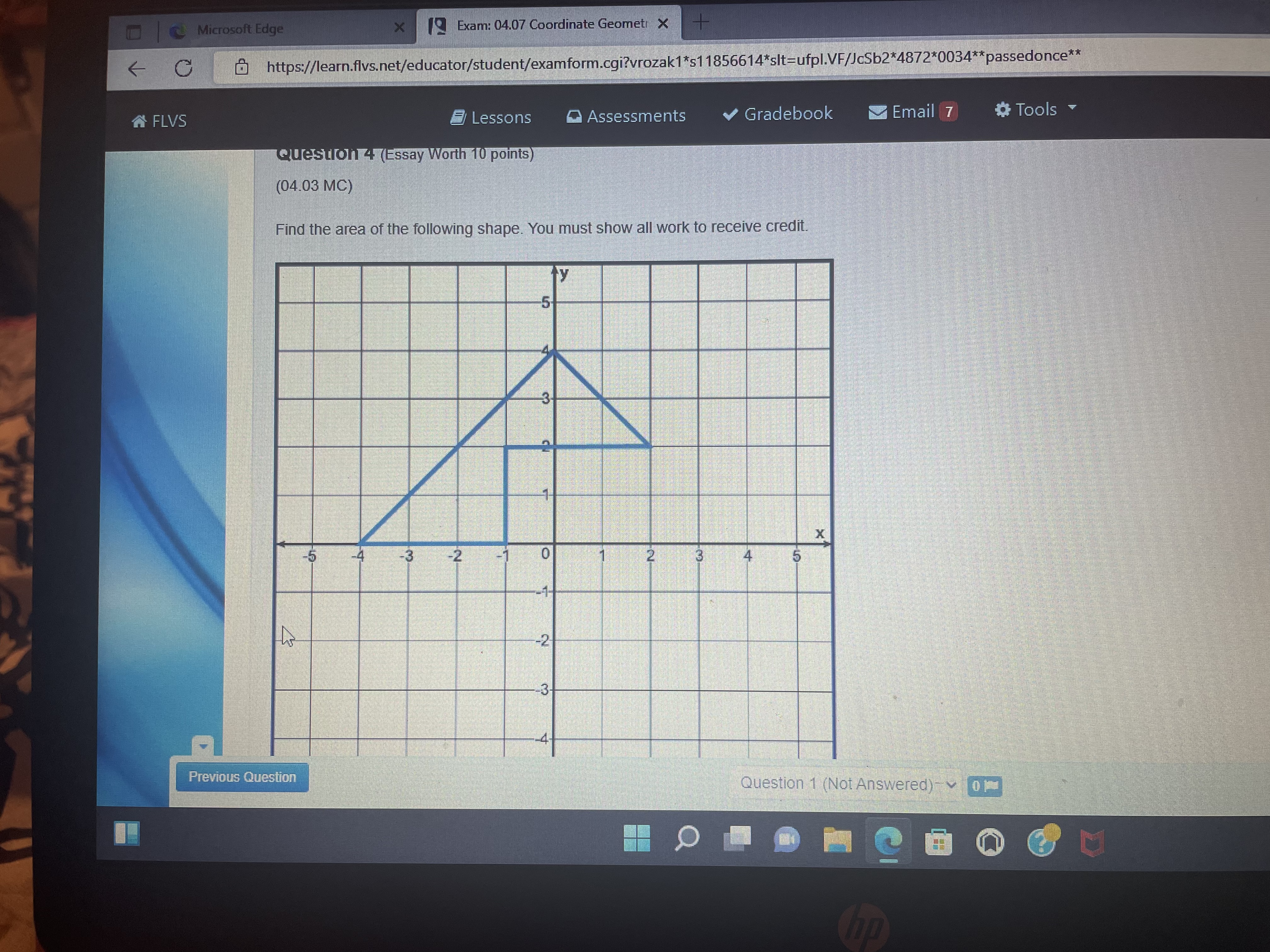 Microsoft Edge 9Exam: 04.07 Coordinate Geomet X C