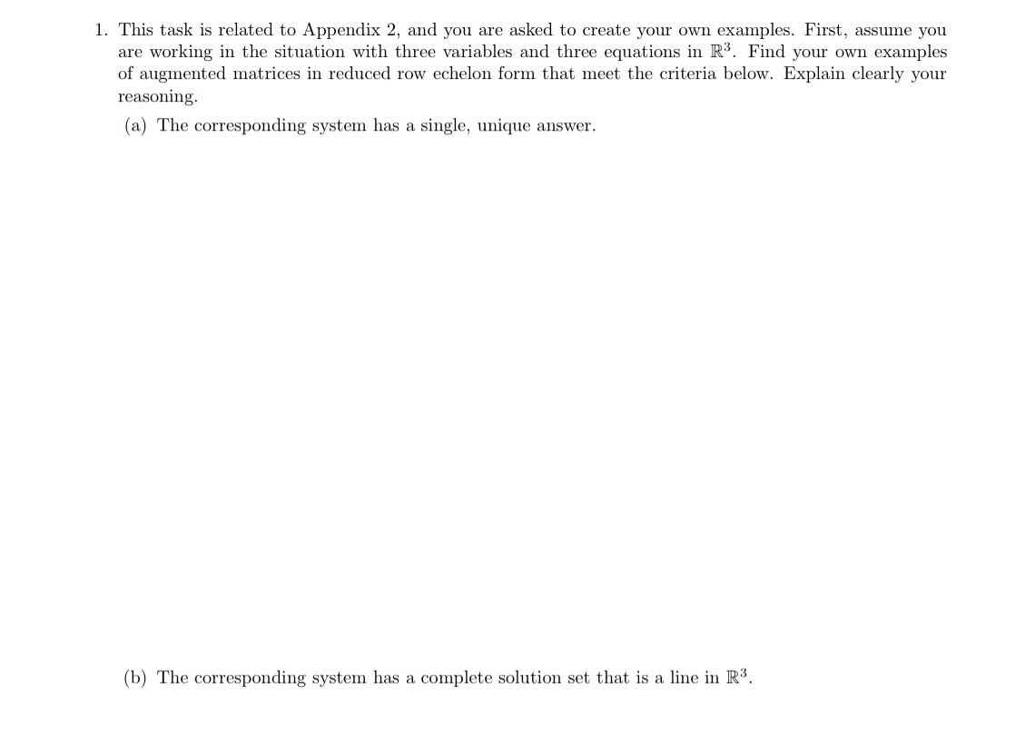 Solve both parts clearly with unique answers 1.