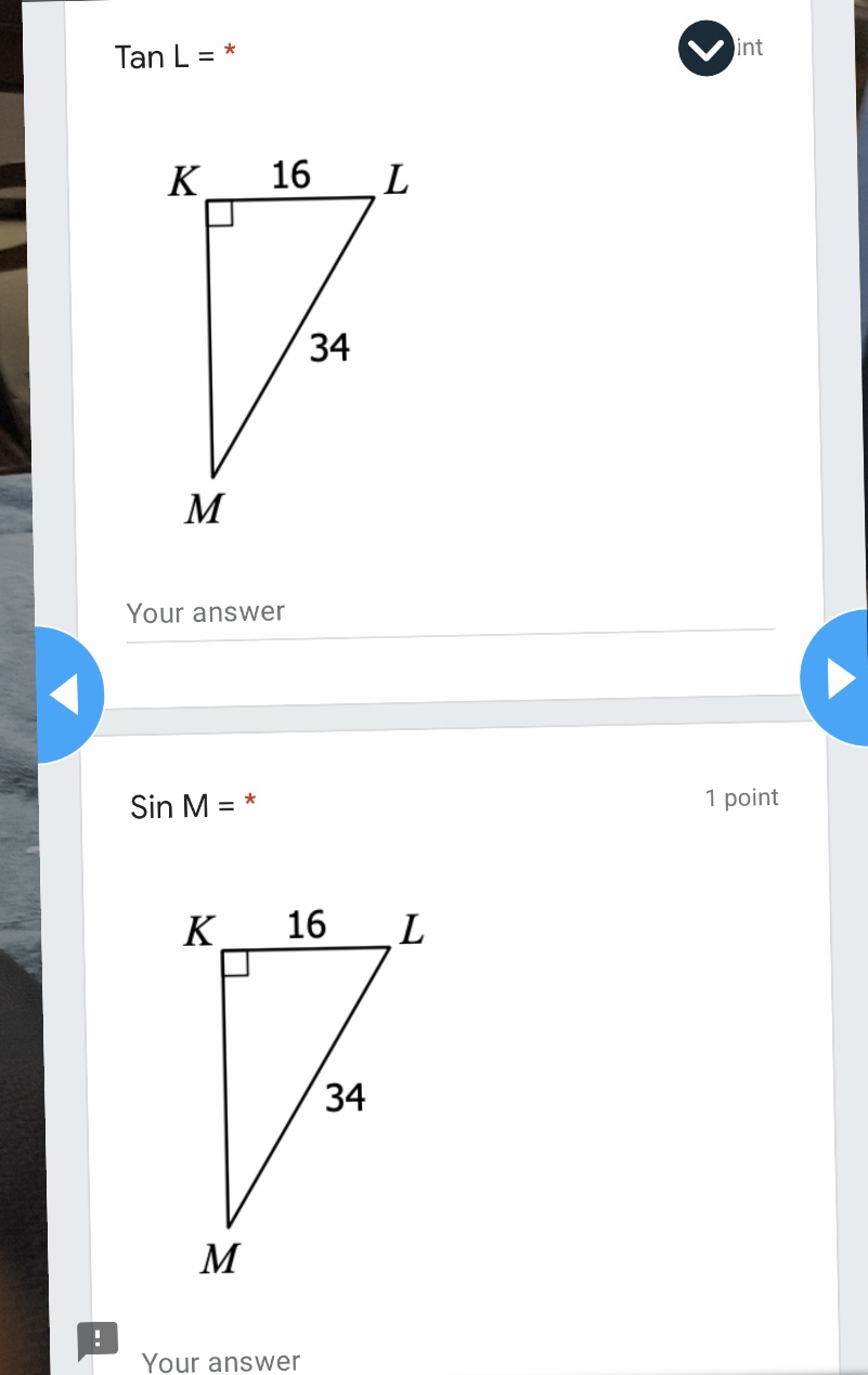Use pythagorean to solve for missing side then