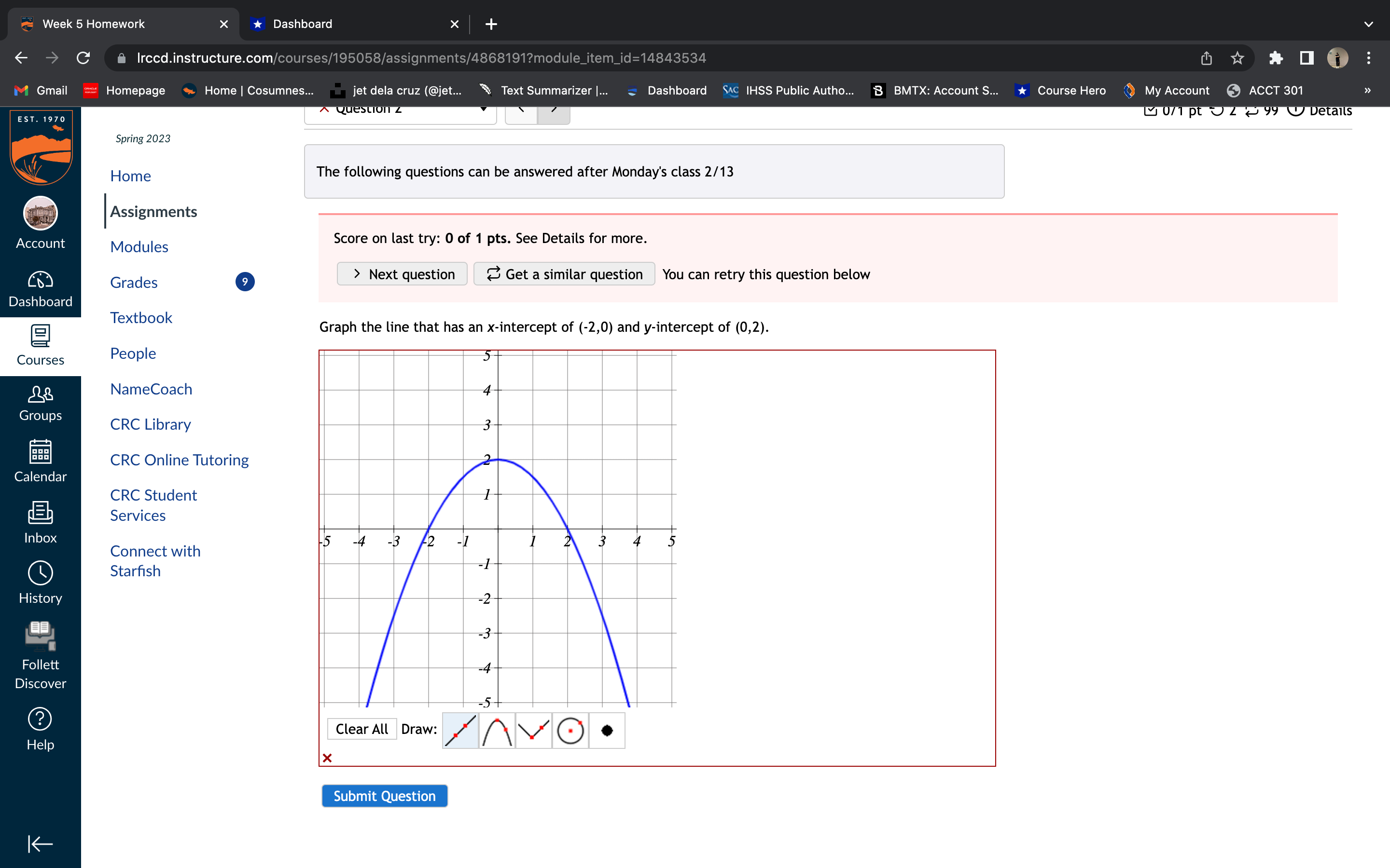 Week 5 Homework X *Dashboard C