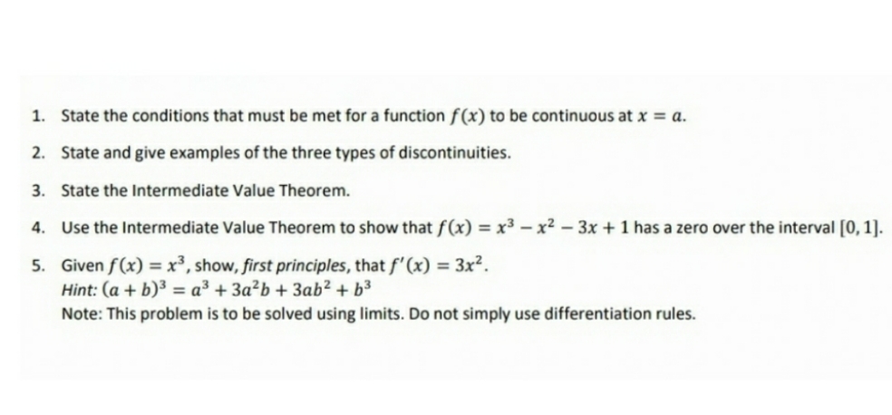 Please Help 1. State the conditions that must be