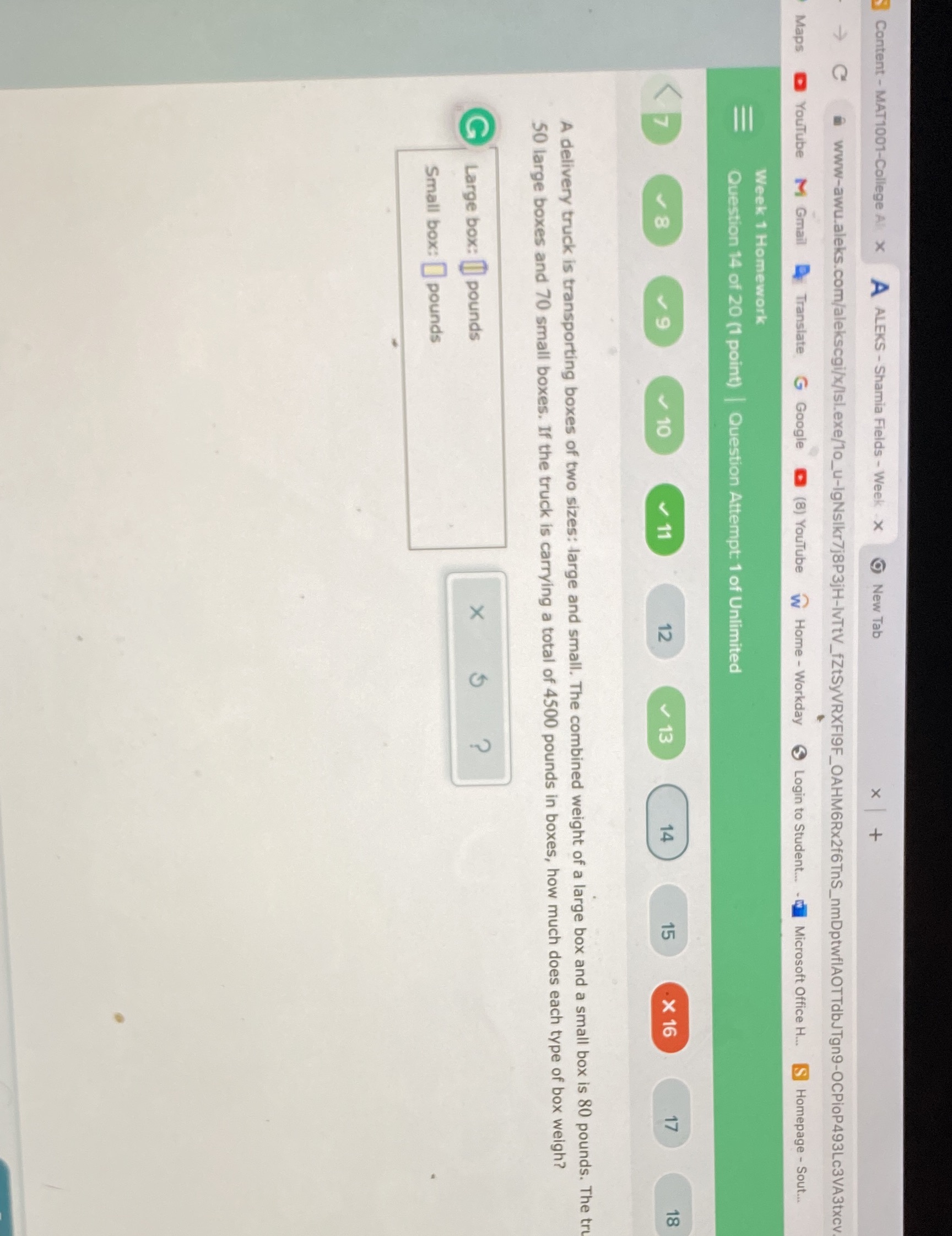 Content - MAT1001-College Al X A ALEKS - Shamia