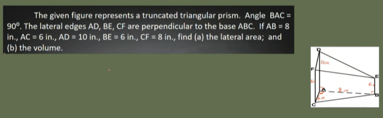 The given figure represents a truncated
