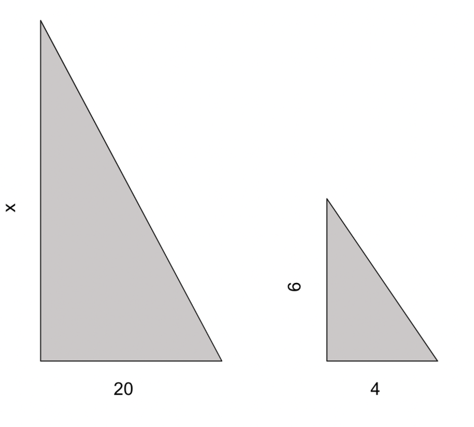 Using this diagram find the height of this object