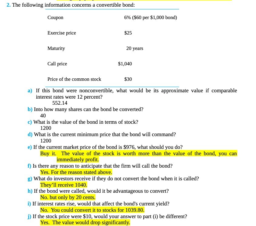 2. The following information concerns a