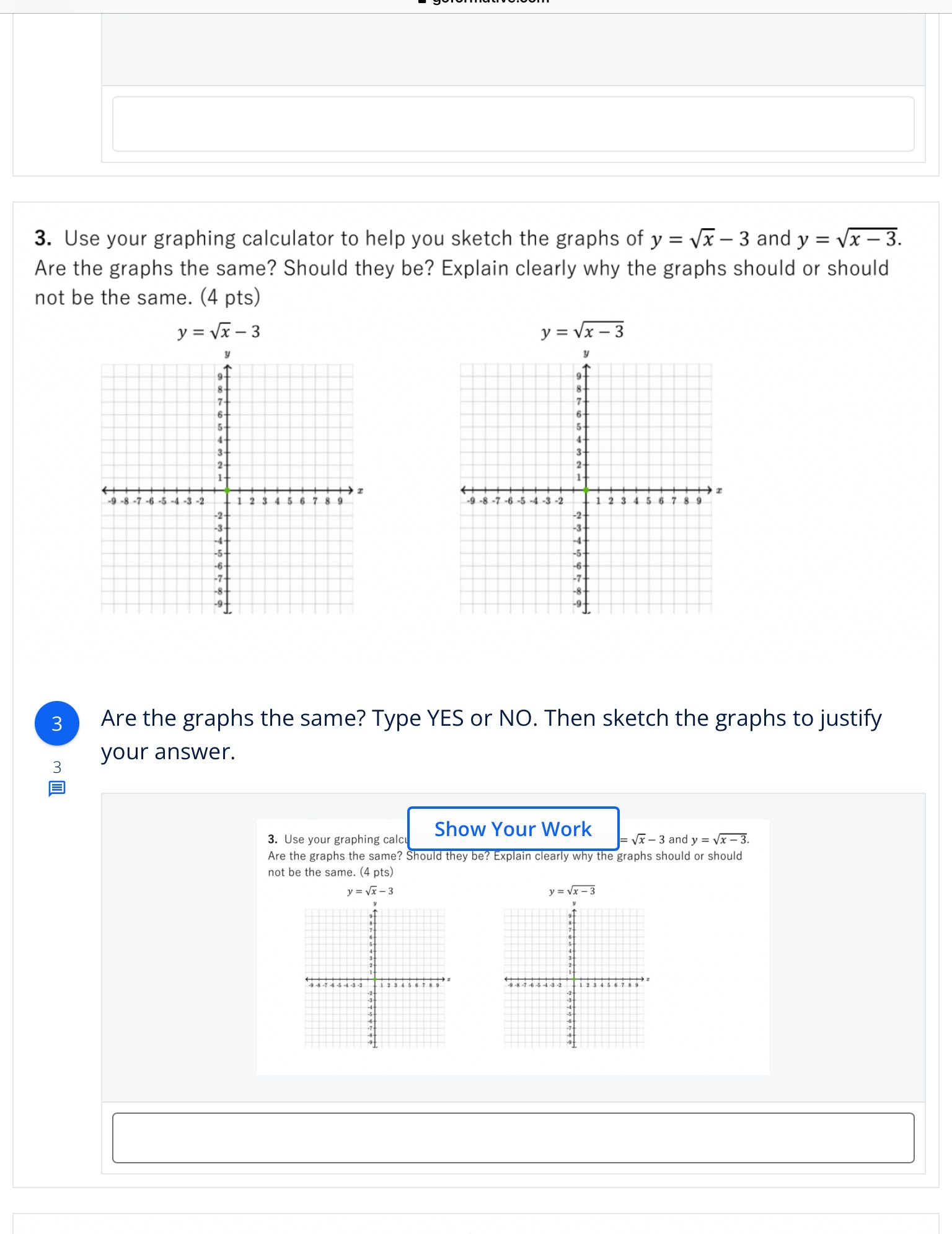 Help me 3. Use your graphing calculator to help