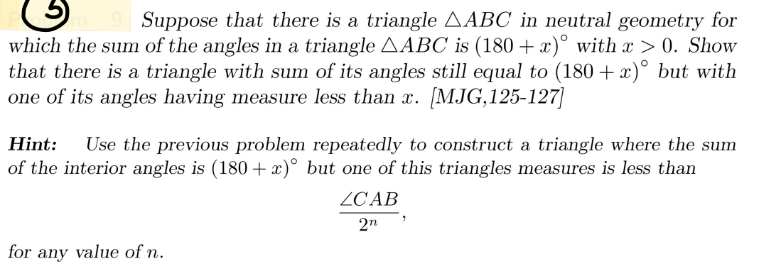 L9 Suppose that there is a triangle AABC in