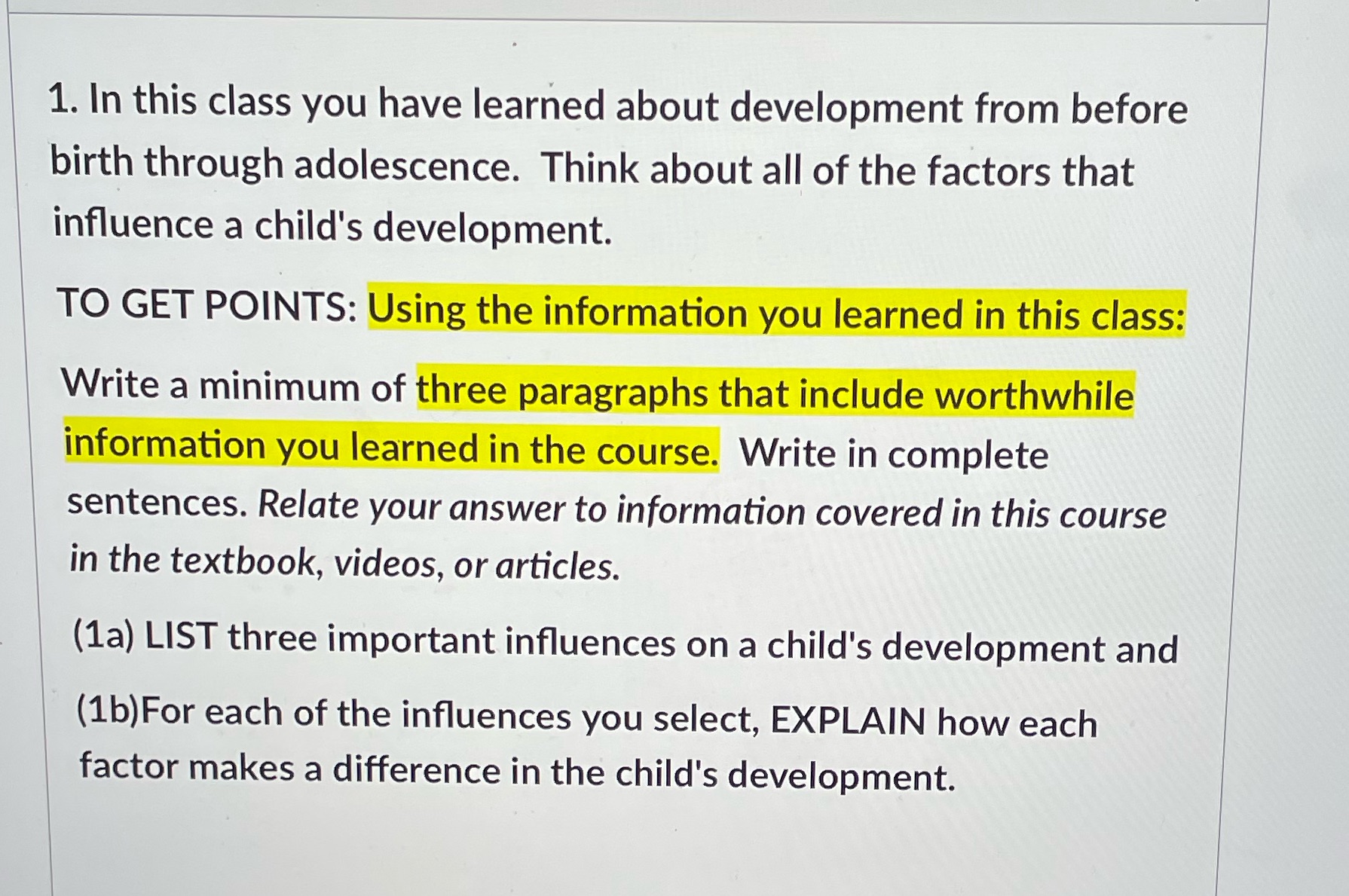 1. In this class you have learned about